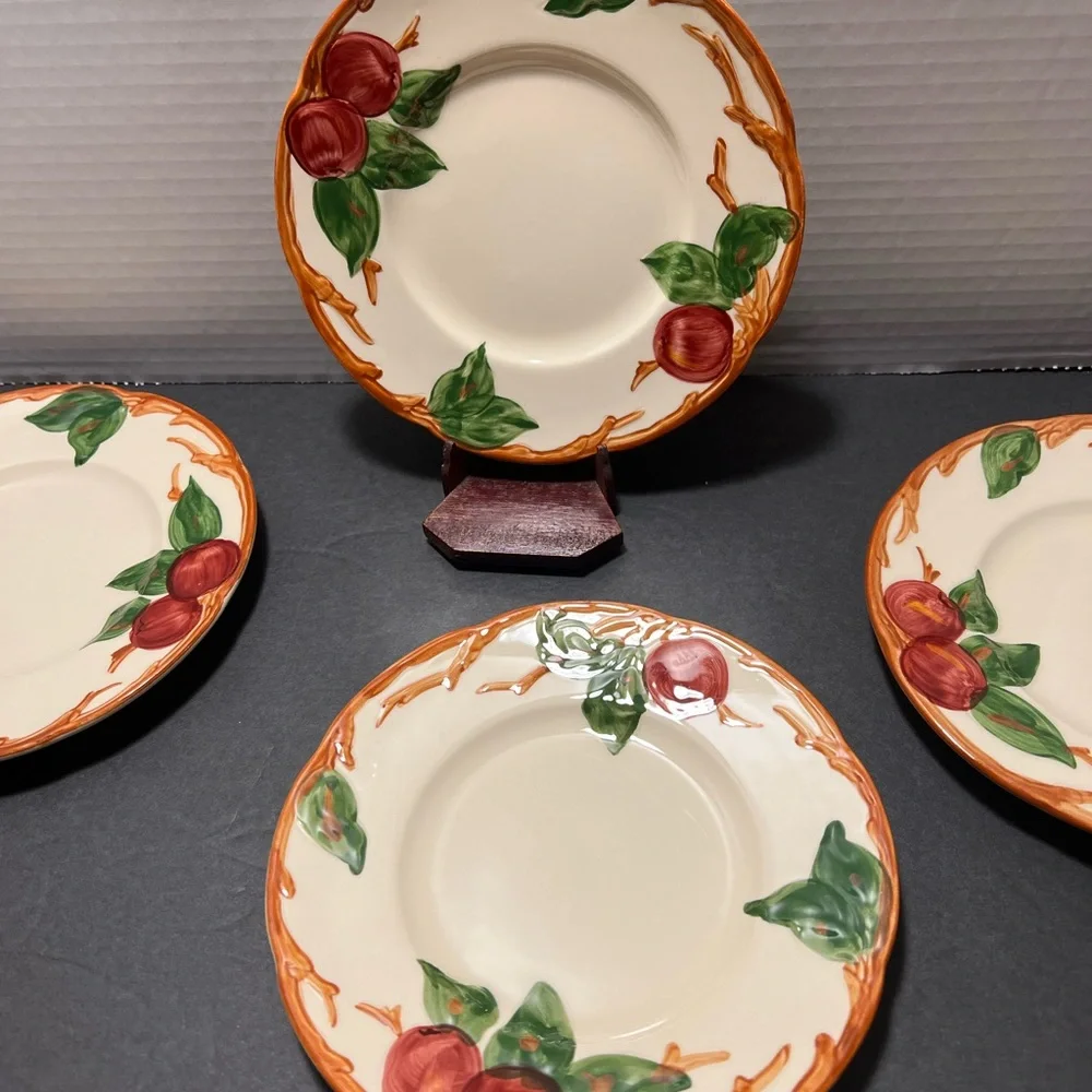 6 Franciscan ware‎ apple pattern vintage bread plates 6 inch